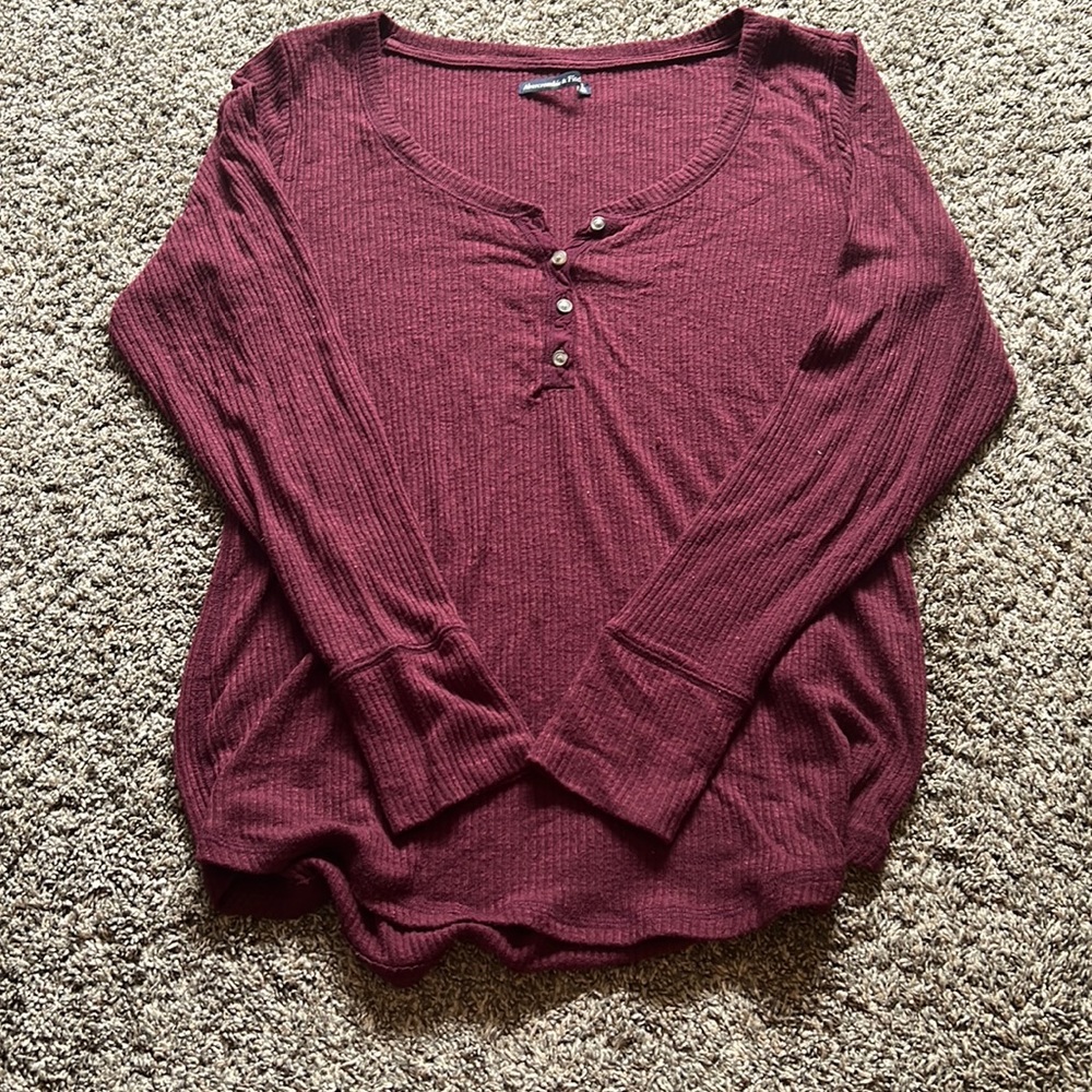 Abercrombie & Fitch XL Ribbed Long Sleeve